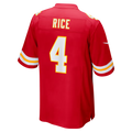 Choea KC.Chiefs #4 Chiefs Rashee Rice Red Game Stitched Jerseys