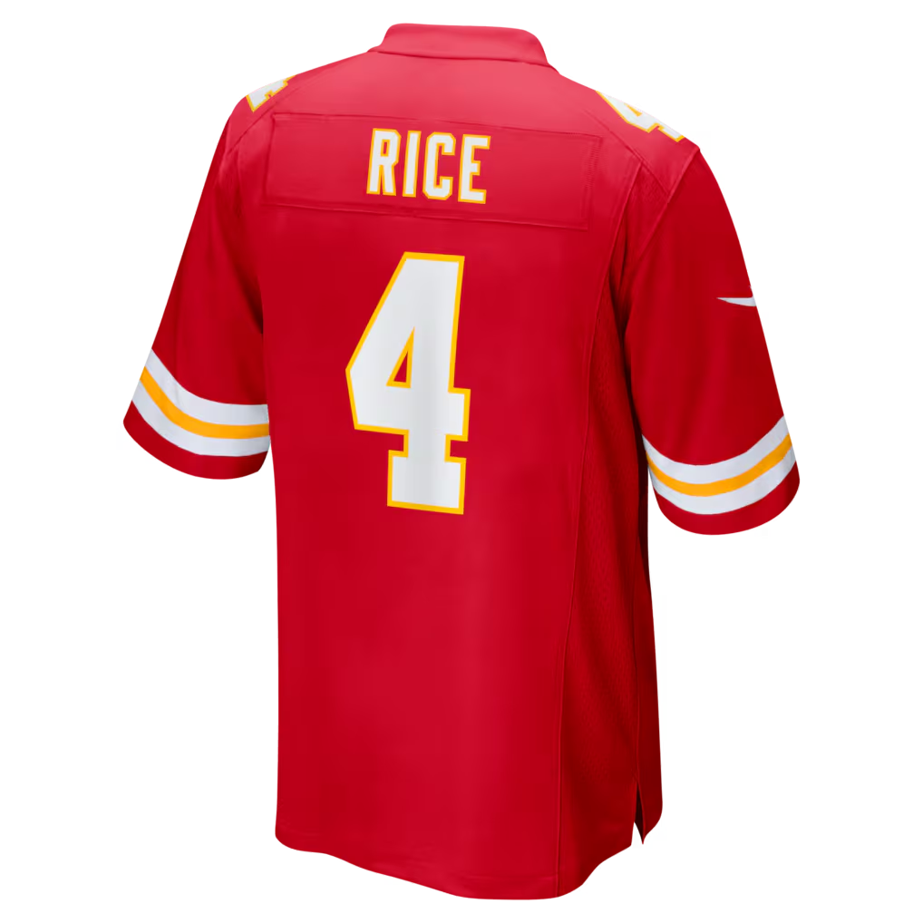 Choea KC.Chiefs #4 Chiefs Rashee Rice Red Game Stitched Jerseys