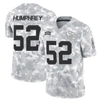 Choea KC.Chiefs #52 Creed Humphrey Player Arctic Camo Salute To Service Limited Game Stitched Jerseys