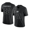 Choea KC.Chiefs #52 Creed Humphrey Player Black Limited Reflective Game Stitched Jerseys