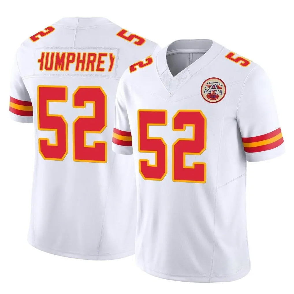 Choea KC.Chiefs #52 Creed Humphrey Player White Limited Vapor F.U.S.E. Home Game Stitched Jerseys