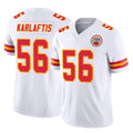 Choea KC.Chiefs #56 George Karlaftis Player White Limited Vapor F.U.S.E. Home Game Stitched Jerseys