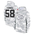 Choea KC.Chiefs #58 Derrick Thomas Player Arctic Camo Salute to Service Hoodies Stitched Jerseys