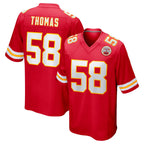 Choea KC.Chiefs #58 Derrick Thomas Player Red Home Game Stitched Jerseys