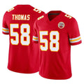 Choea KC.Chiefs #58 Derrick Thomas Player Red Limited Vapor F.U.S.E. Home Game Stitched Jerseys