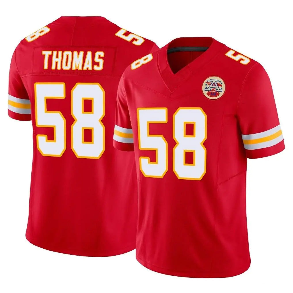 Choea KC.Chiefs #58 Derrick Thomas Player Red Limited Vapor F.U.S.E. Home Game Stitched Jerseys