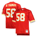 Choea KC.Chiefs #58 Derrick Thomas Player Red Mitchell & Ness 1994 Throwback Retired Stitched Jerseys