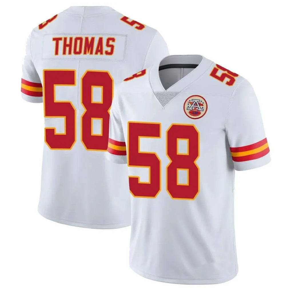 Choea KC.Chiefs #58 Derrick Thomas Player White Limited Vapor Untouchable Home Game Stitched Jerseys