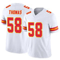 Choea KC.Chiefs #58 Derrick Thomas Player White Vapor F.U.S.E. Limited Stitched Jerseys
