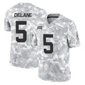 Choea KC.Chiefs #5 Mansoor Delane Player Arctic Camo Salute To Service Limited Game Stitched Jerseys