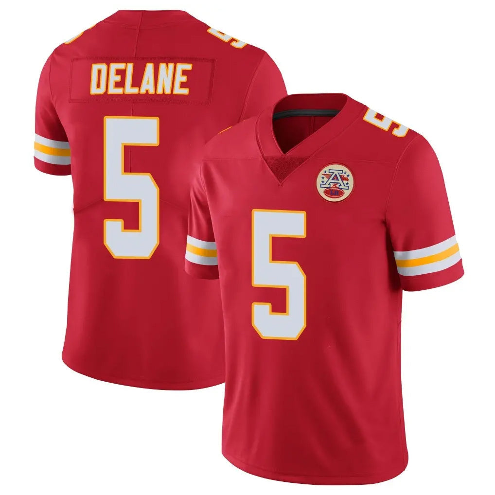 Choea KC.Chiefs #5 Mansoor Delane Player Red Limited Vapor Untouchable Home Game Stitched Jerseys
