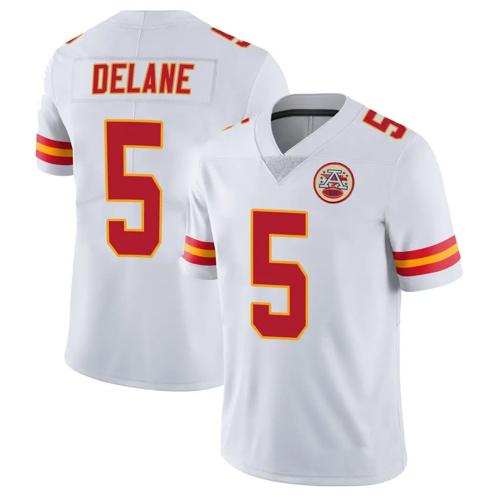 Choea KC.Chiefs #5 Mansoor Delane Player White Limited Vapor Untouchable Home Game Stitched Jerseys