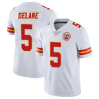 Choea KC.Chiefs #5 Mansoor Delane Player White Limited Vapor Untouchable Home Game Stitched Jerseys