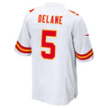 Choea KC.Chiefs #5 Mansoor Delane White Game Stitched Jerseys