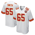 Choea KC.Chiefs #65 Trey Smith Player White Home Game Stitched Jerseys