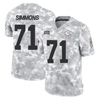 Choea KC.Chiefs #71 Josh Simmons Player Arctic Camo Salute To Service Limited Game Stitched Jerseys