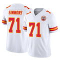 Choea KC.Chiefs #71 Josh Simmons Player White Limited Vapor F.U.S.E. Home Game Stitched Jerseys