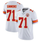 Choea KC.Chiefs #71 Josh Simmons Player White Limited Vapor Untouchable Home Game Stitched Jerseys