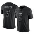 Choea KC.Chiefs #7 Harrison Butker Player Black RFLCTV Limited Stitched Jerseys