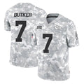 Choea KC.Chiefs #7 Harrison Butker Player Limited Arctic Camo Salute to Service Stitched Jerseys
