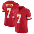 Choea KC.Chiefs #7 Harrison Butker Player Red Vapor Limited Stitched Jerseys