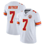 Choea KC.Chiefs #7 Harrison Butker Player White Limited Vapor Untouchable Home Game Stitched Jerseys