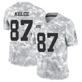 Choea KC.Chiefs #87 Travis Kelce Player Arctic Camo Salute to Service Limited Stitched Jerseys