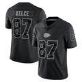 Choea KC.Chiefs #87 Travis Kelce Player Black RFLCTV Limited Stitched Jerseys