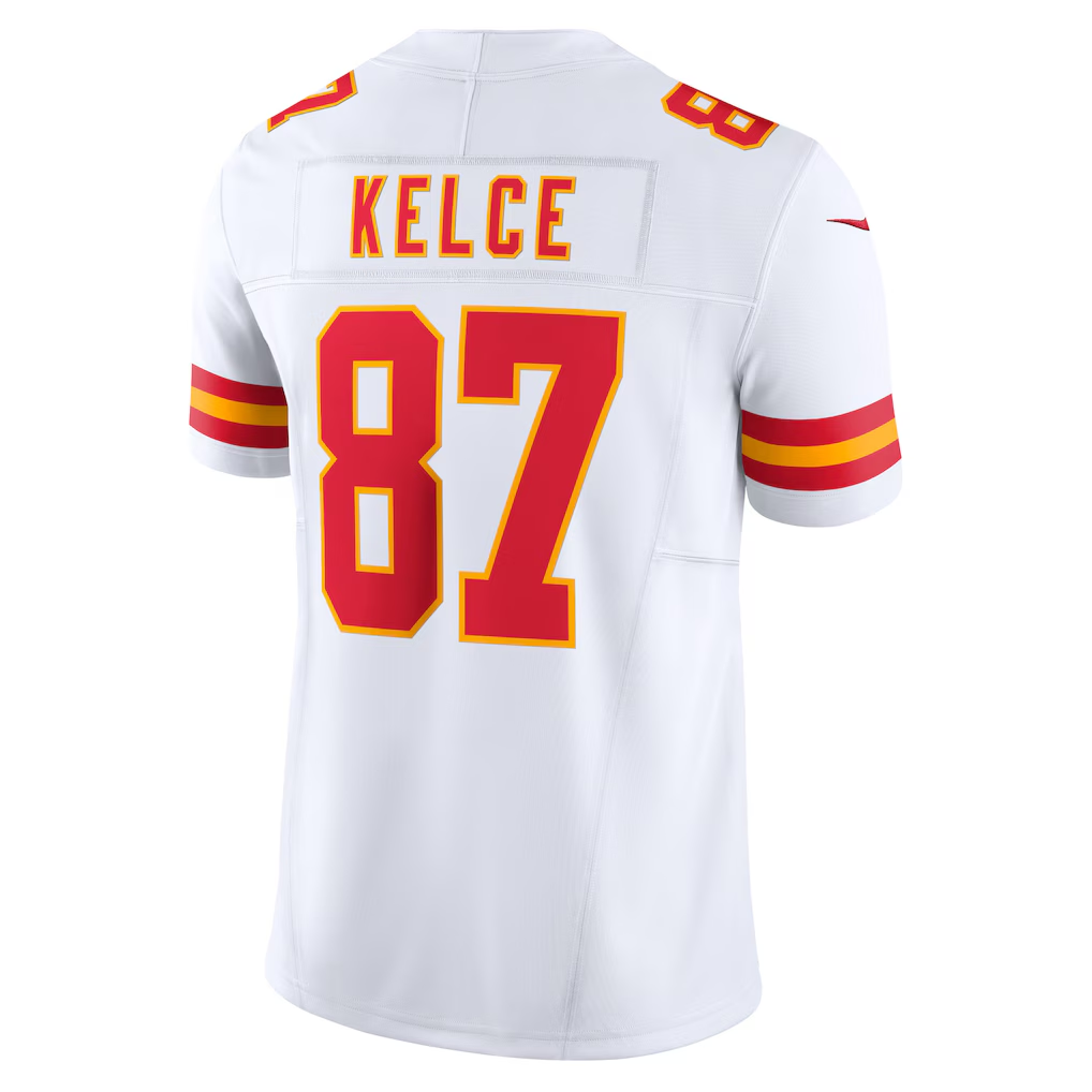 Choea KC.Chiefs #87 Travis Kelce White Vapor F.U.S.E. Limited Stitched Jerseys