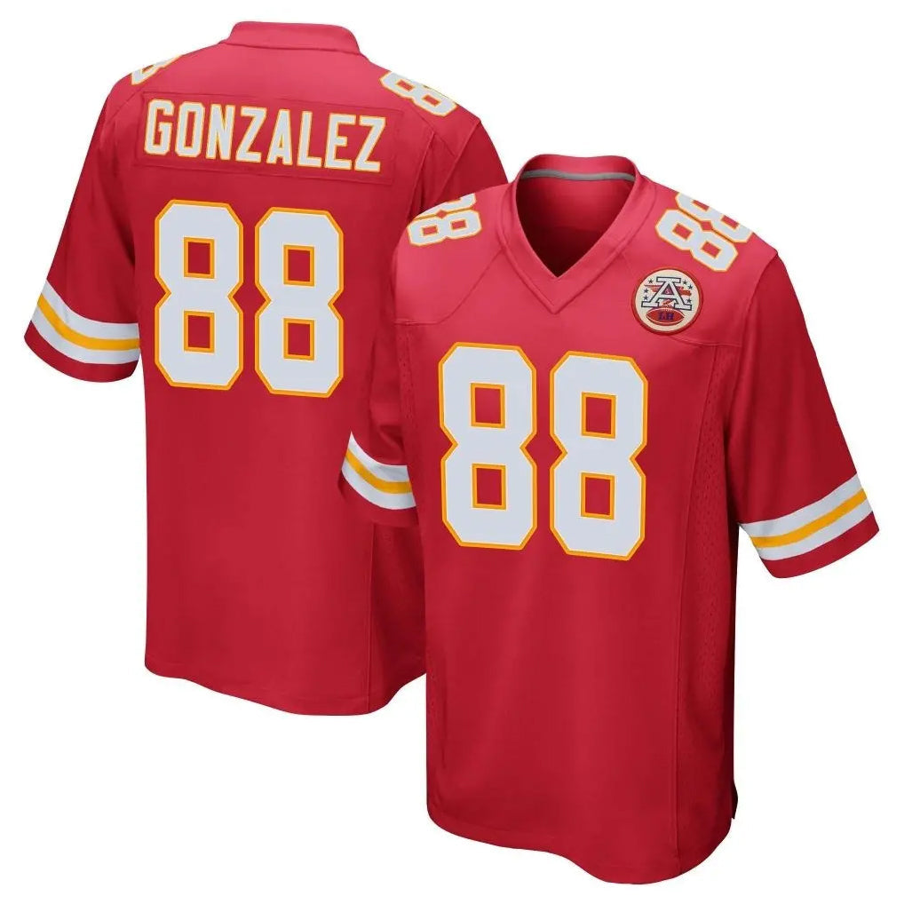 Choea KC.Chiefs #88 Tony Gonzalez Player Red Home Game Stitched Jerseys
