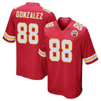 Choea KC.Chiefs #88 Tony Gonzalez Player Red Home Game Stitched Jerseys