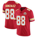 Choea KC.Chiefs #88 Tony Gonzalez Player Red Limited Vapor Untouchable Home Game Stitched Jerseys