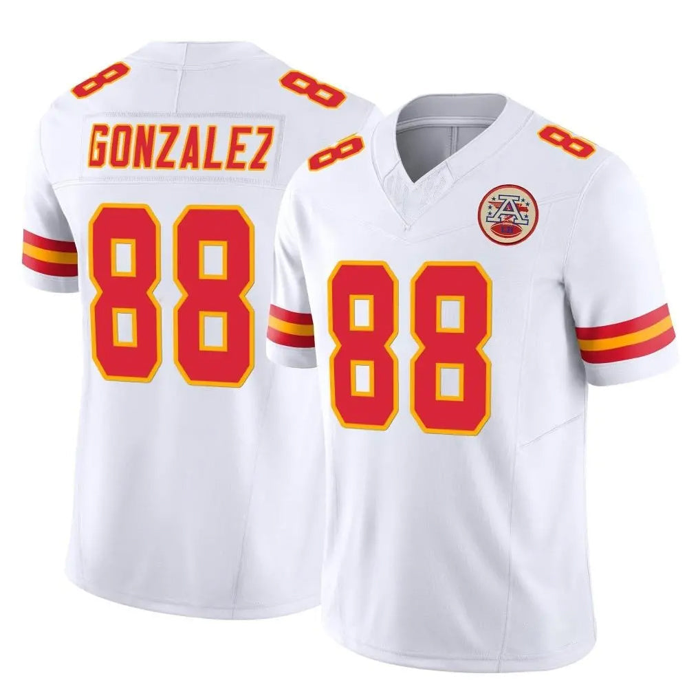 Choea KC.Chiefs #88 Tony Gonzalez Player White Limited Vapor F.U.S.E. Home Game Stitched Jerseys