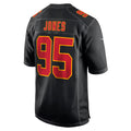 Choea KC.Chiefs #95 Chris Jones Player Black Fashion Game Stitched Jerseys