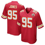 Choea KC.Chiefs #95 Chris Jones Player Red Home Game Stitched Jerseys