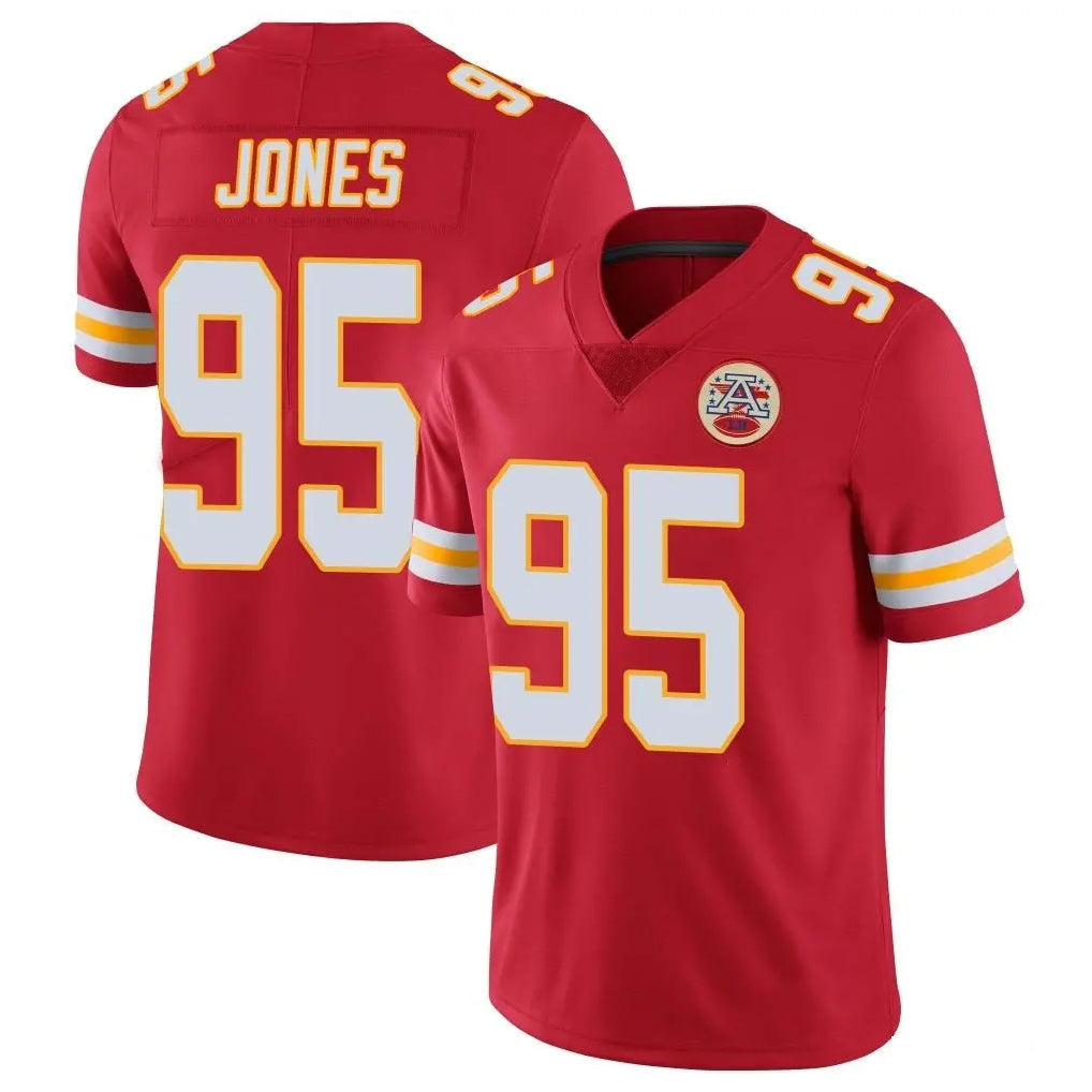Choea KC.Chiefs #95 Chris Jones Player Red Limited Vapor Untouchable Home Game Stitched Jerseys