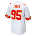 Choea KC.Chiefs #95 Chris Jones Player White Home Game Stitched Jerseys