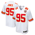 Choea KC.Chiefs #95 Chris Jones Player White Home Game Stitched Jersey