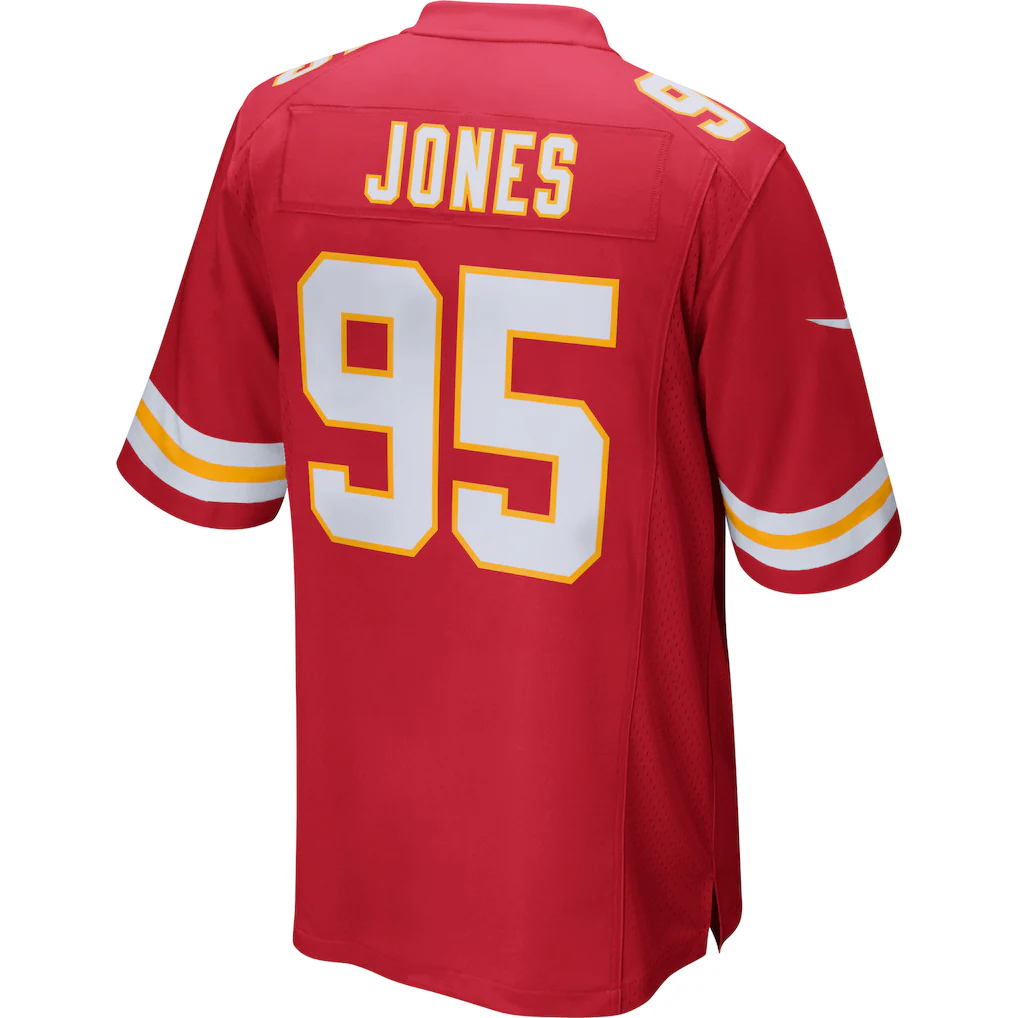 Choea KC.Chiefs #95 Chris Jones Red Game Stitched Jerseys