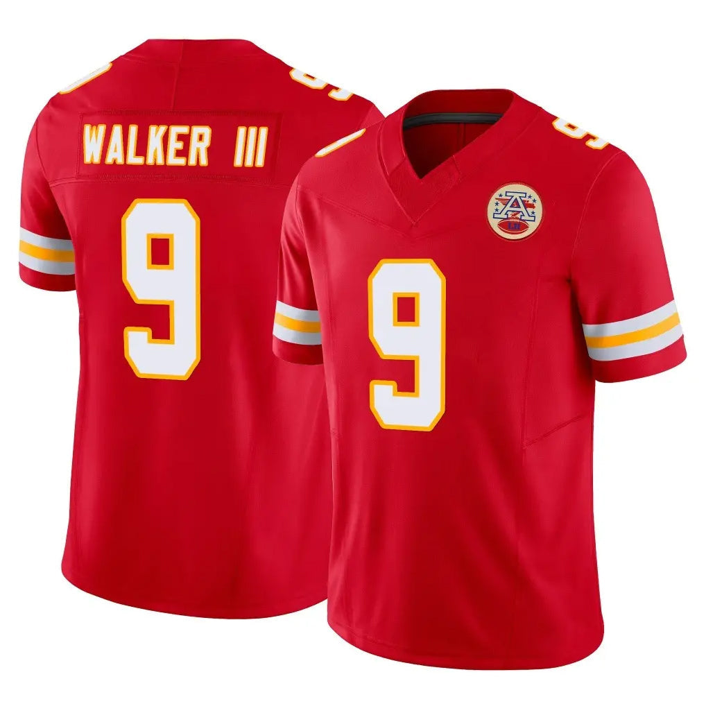 Choea KC.Chiefs #9 Kenneth Walker III Player Red Limited Vapor F.U.S.E. Home Game Stitched Jerseys