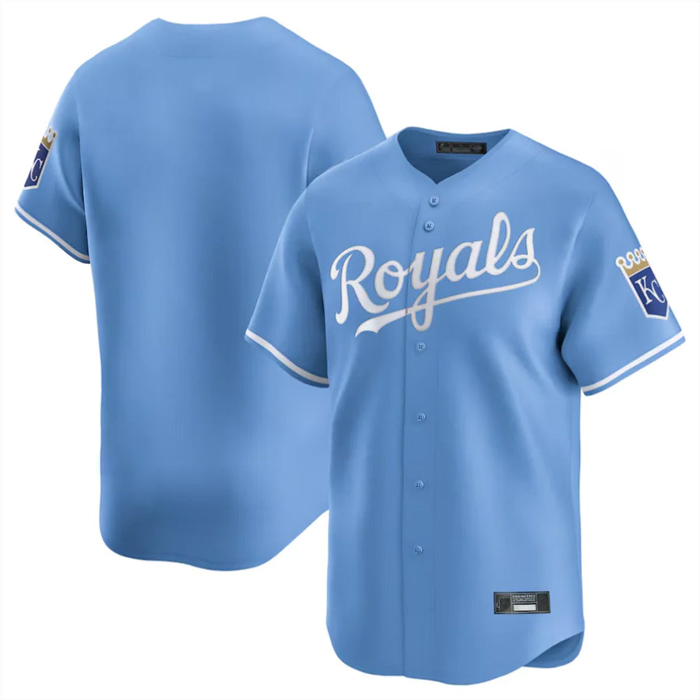 Choea KC.Royals Light Blue Alt Limited Home Blank Player Stitched Jerseys