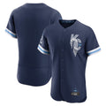 Choea KC.Royals Navy City Connect Limited Elite Home Blank Player Stitched Jerseys