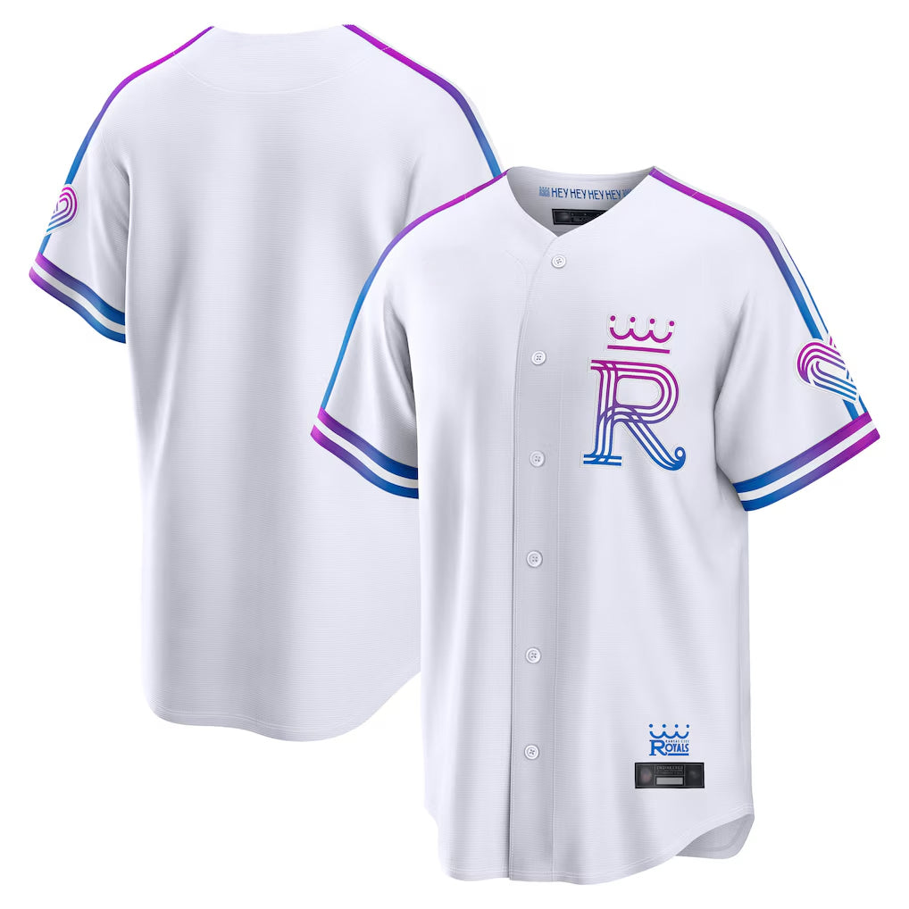 Choea KC.Royals White 2026 City Connect Limited Home Blank Player Stitched Jerseys