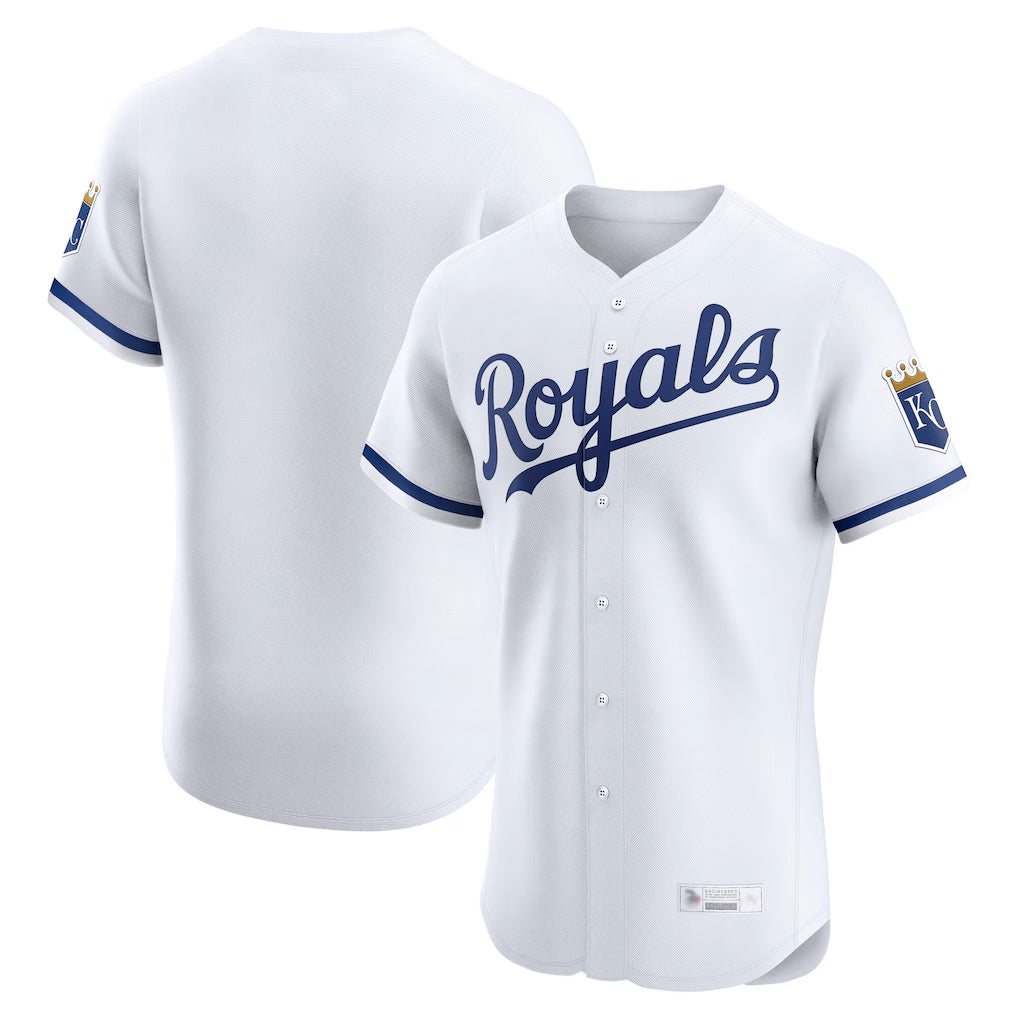 Choea KC.Royals White Alt Limited Elite Home Blank Player Stitched Jerseys