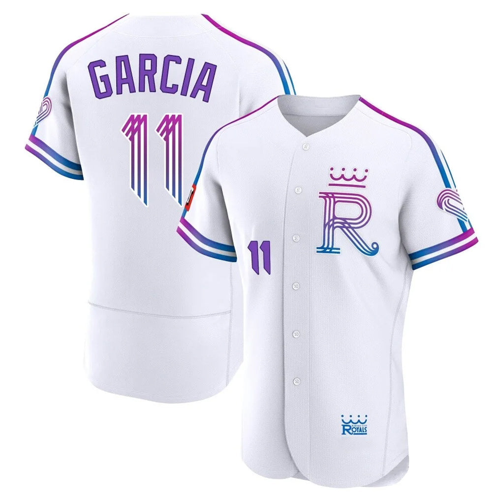 Choea KC.Royals #11 Maikel Garcia Player White 2026 City Connect Limited Elite Home Stitched Jerseys