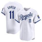 Choea KC.Royals #11 Maikel Garcia Player White Alt Limited Home Stitched Jerseys