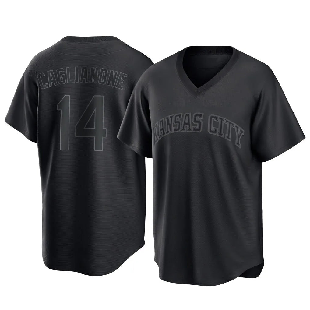 Choea KC.Royals #14 Jac Caglianone Player Black Fashion Game Stitched Jerseys