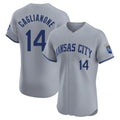 Choea KC.Royals #14 Jac Caglianone Player Gray Limited Elite Home Stitched Jerseys