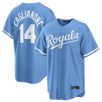 Choea KC.Royals #14 Jac Caglianone Player Light Blue Home Game Stitched Jerseys