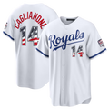 Choea KC.Royals #14 Jac Caglianone White USA 250 Fourth of July Home Stadium Jersey